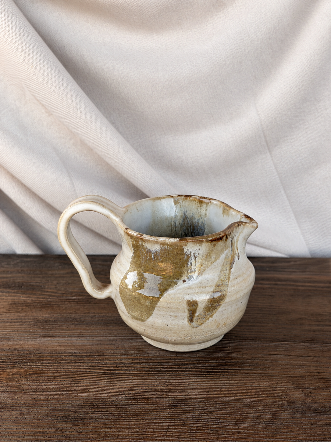 Glazed Ceramic Pitcher photo 2