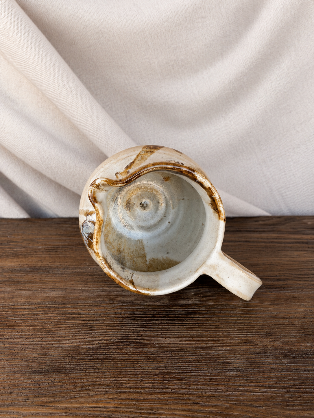 Glazed Ceramic Pitcher photo 3