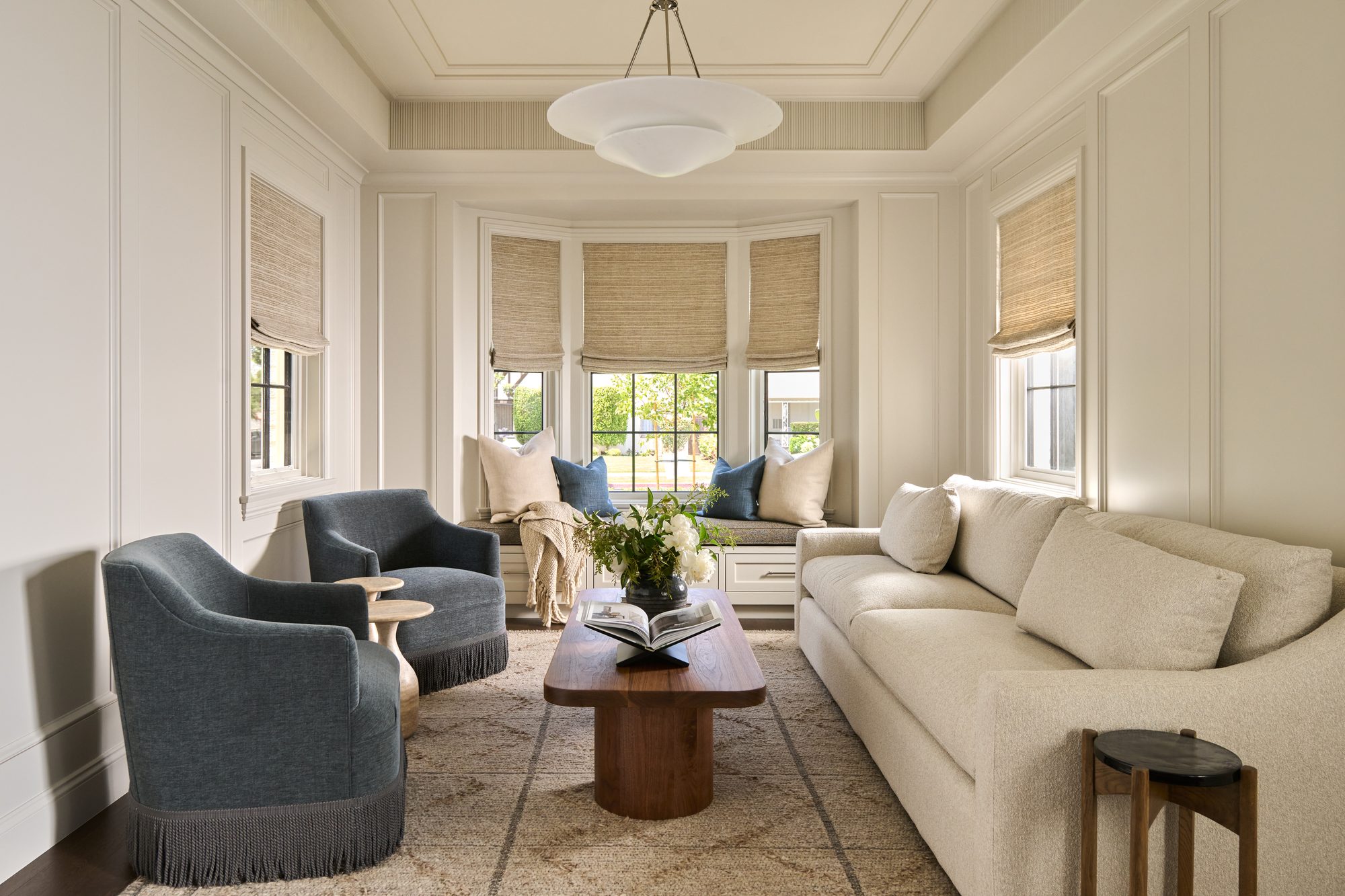 Blue Laurel bay window sitting room