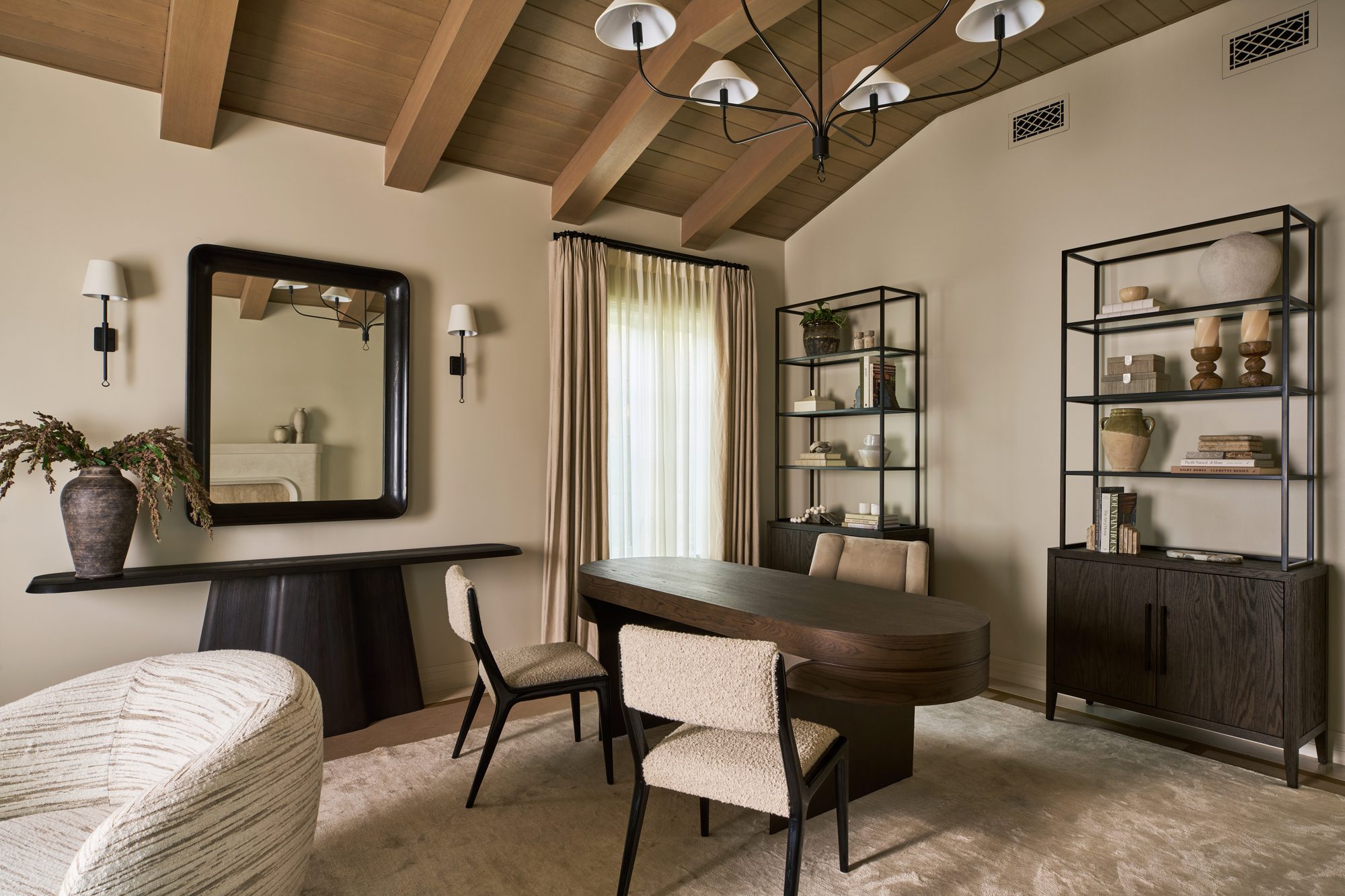 Casa Marfil living room and office area