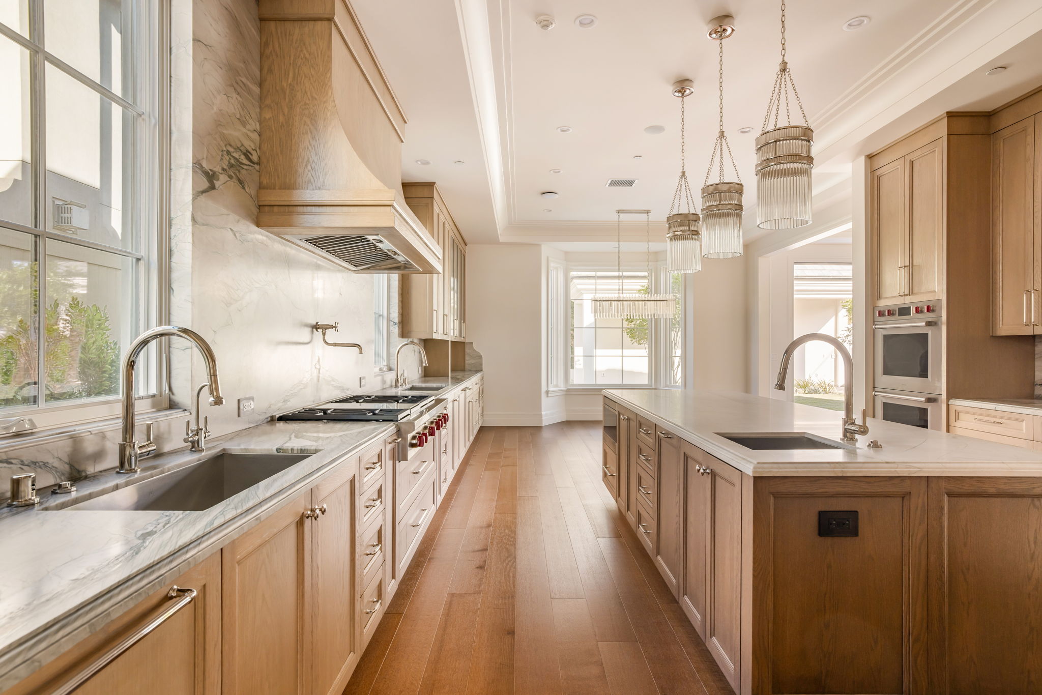 The Magnolia House galley kitchen long view