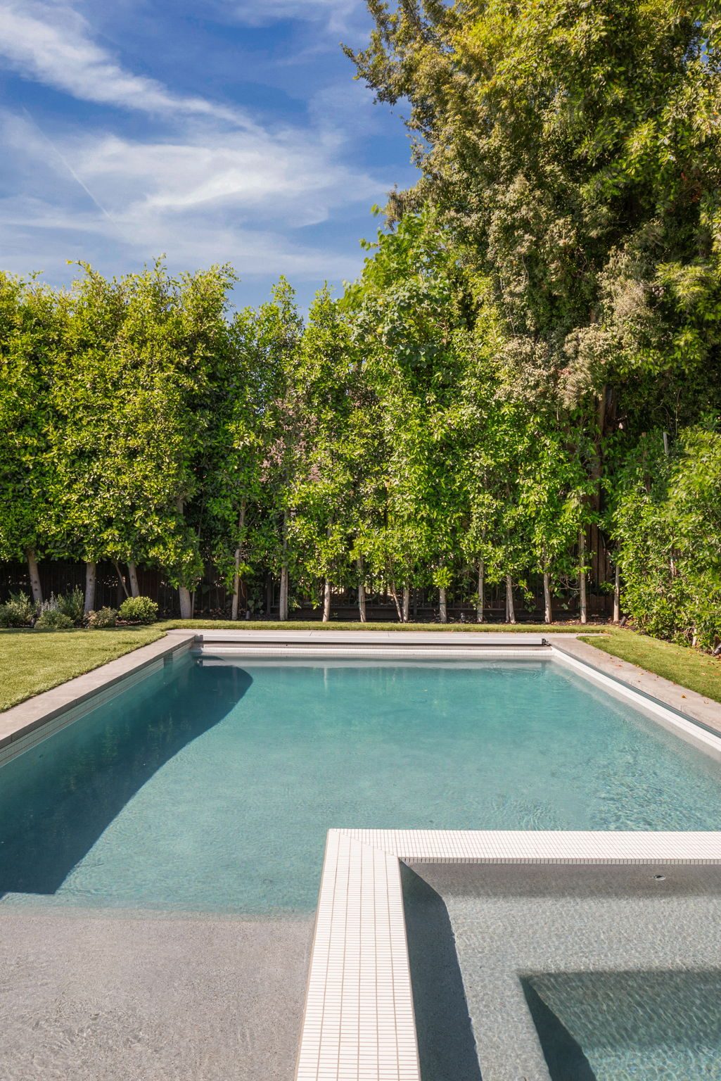 Storybook House backyard pool and spa