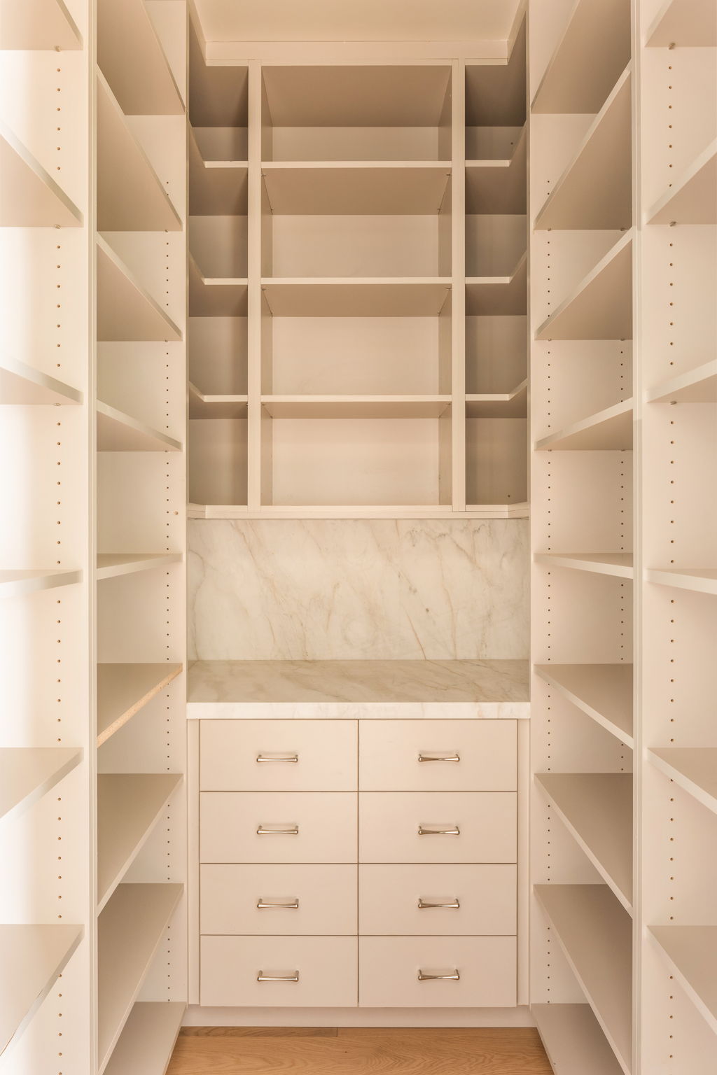 The Thistle House walk-in pantry shelving and storage